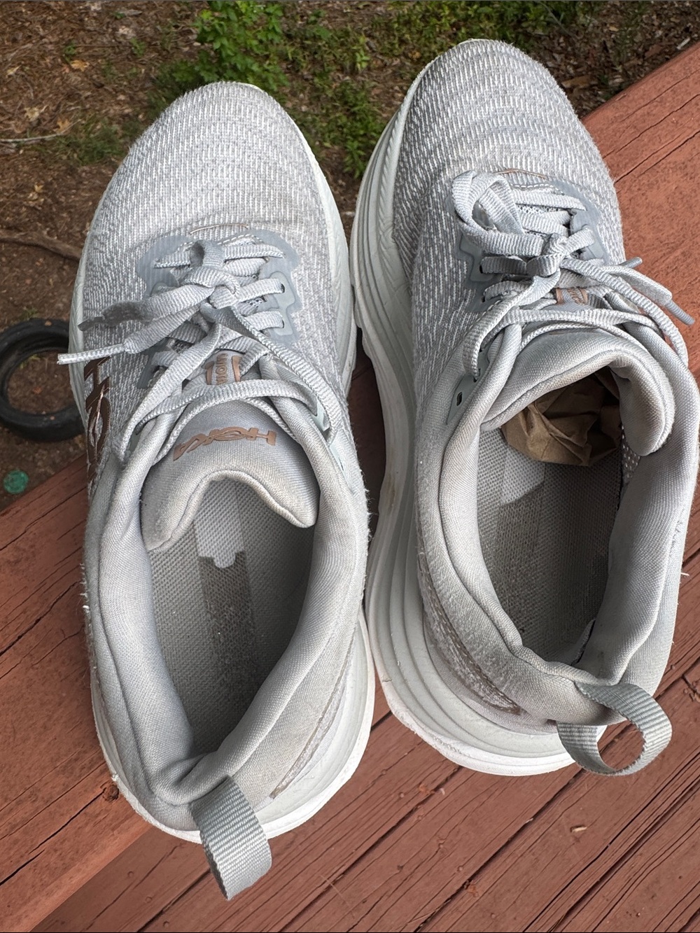 HOKA Clifton 9 women’s running shoes, size US 8.5B frost rose gold 1127896-FTRS - Picture 11 of 11
